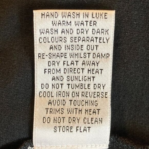 Boden Surplice Neckline 3/4 Sleeve Jeweled Waist Top Size 10 - Picture 7 of 7